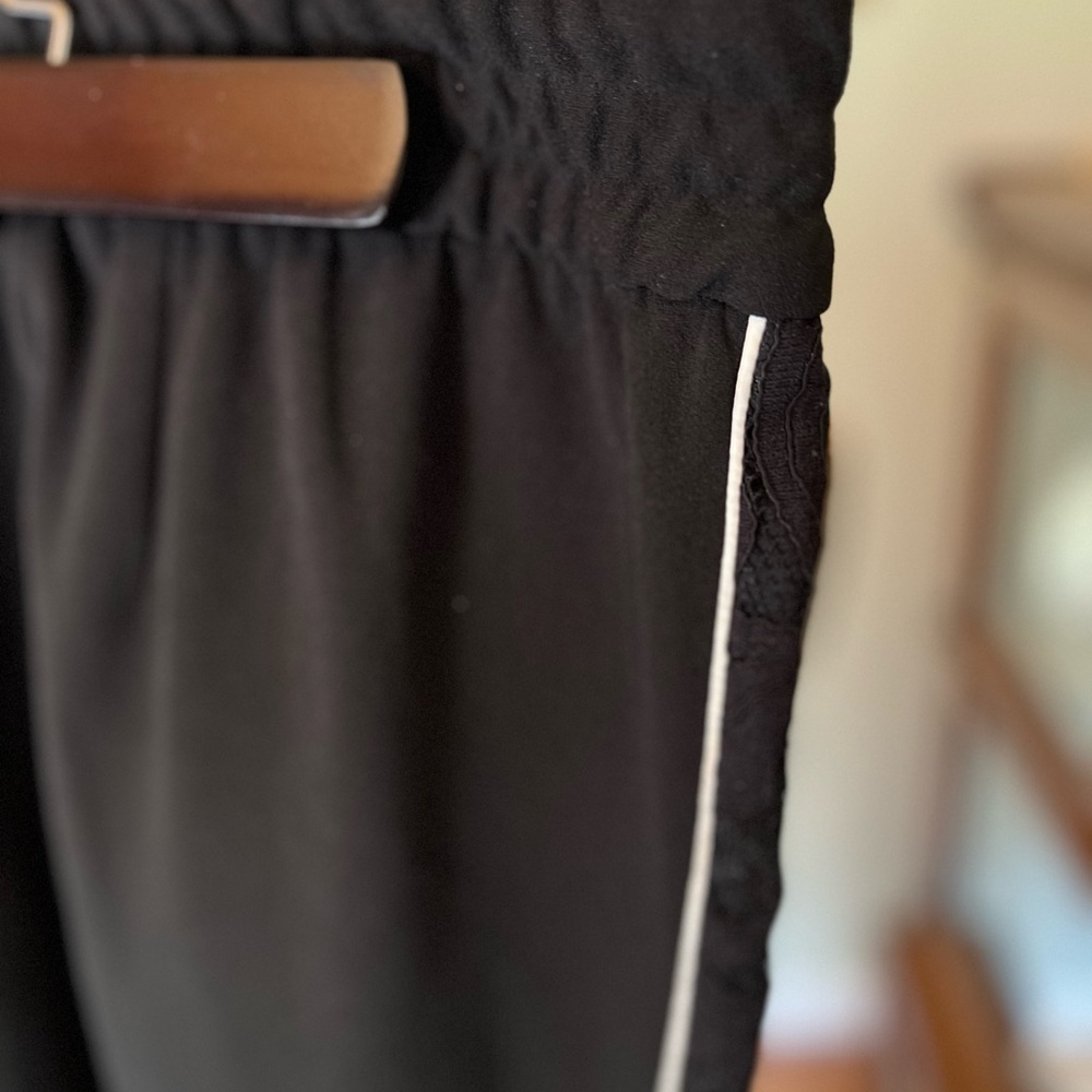 Rachel Roy black slacks with lace - Picture 6 of 7